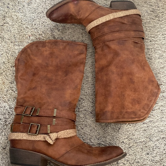 Vegan Coconuts by Matisse Cowboy Boots Size 10 - Picture 3 of 8